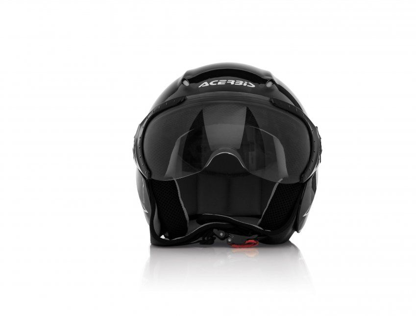 CASCO ACERBIS X JET ON BIKE NEGRO