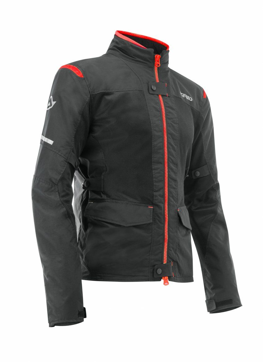 CAZADORA ACERBIS RAMSEY 2,0 LONG VENTED  NEGRO/ROJO