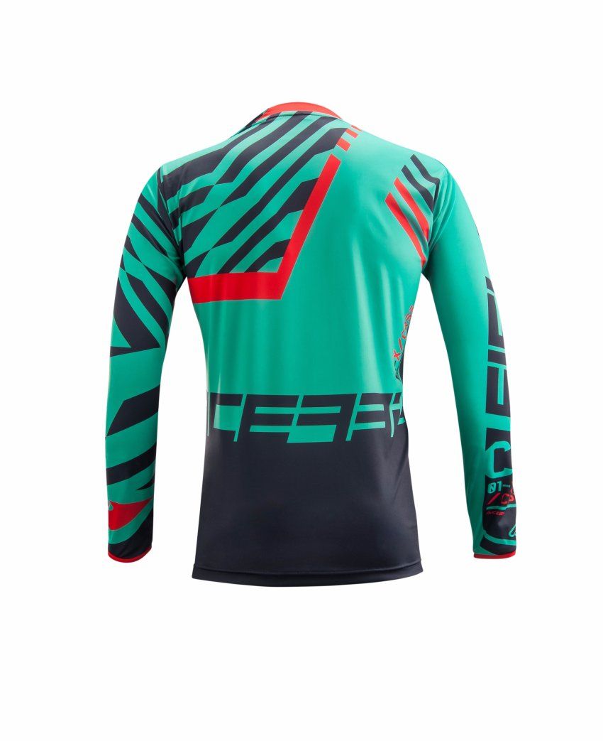 CAMISETA MX ACERBIS DREAMEVIL AZUL/VERDE "EDICIÓN ESPECIAL"