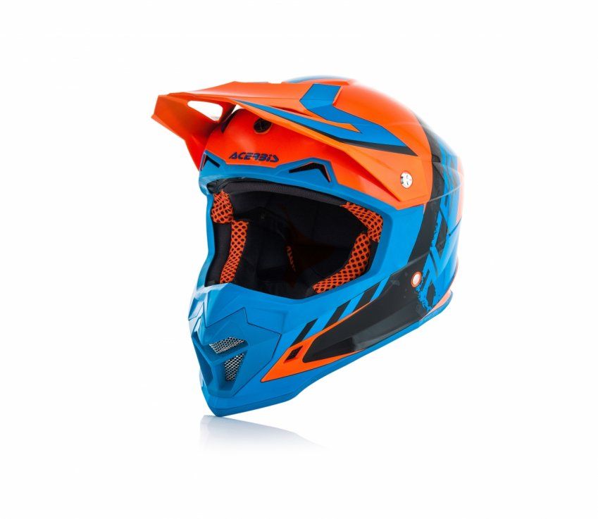 CASCO ACERBIS PROFILE 4  NARANJA:AZUL