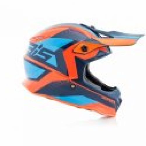 CASCO ACERBIS STEEL JUNIOR  NARANJA/AZUL  TALLA 54