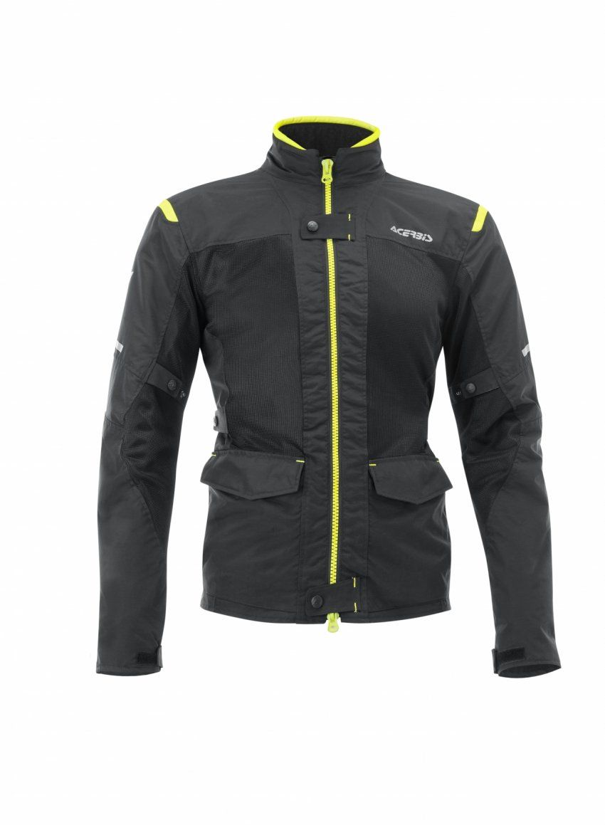 CAZADORA ACERBIS RAMSEY 2,0 LONG VENTED  NEGRO/AMARILLO