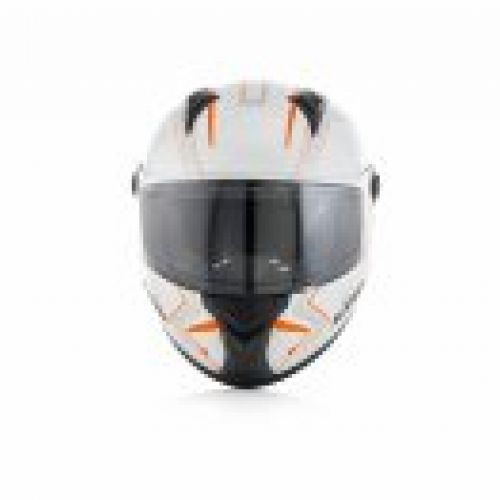 CASCO ACERBIS FULL RACE FS 807 BLANCO/ NARANJA