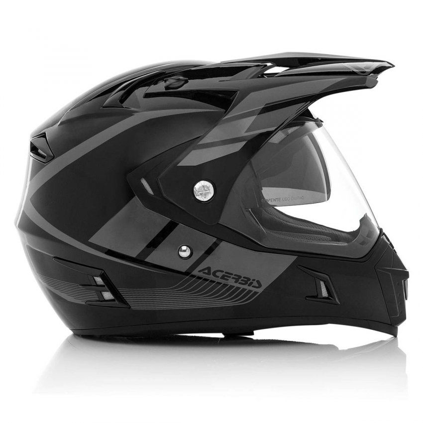 CASCO ACERBIS ACTIVE GRAFIXX  NEGRO/GRIS