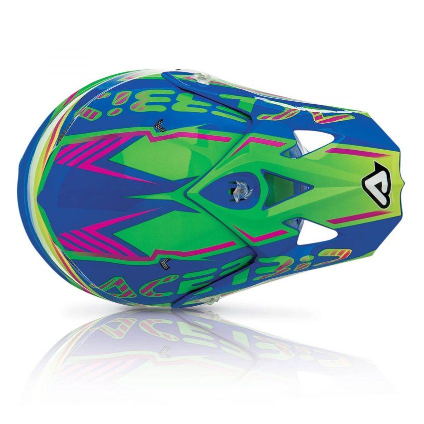 CASCO ACERBIS IMPACT LEVIATHAN  AZUL/VERDE