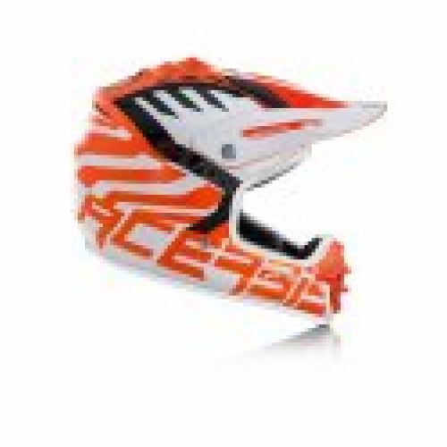 CASCO ACERBIS IMPACT JUNIOR 3.0  NARANJA/BLANCO