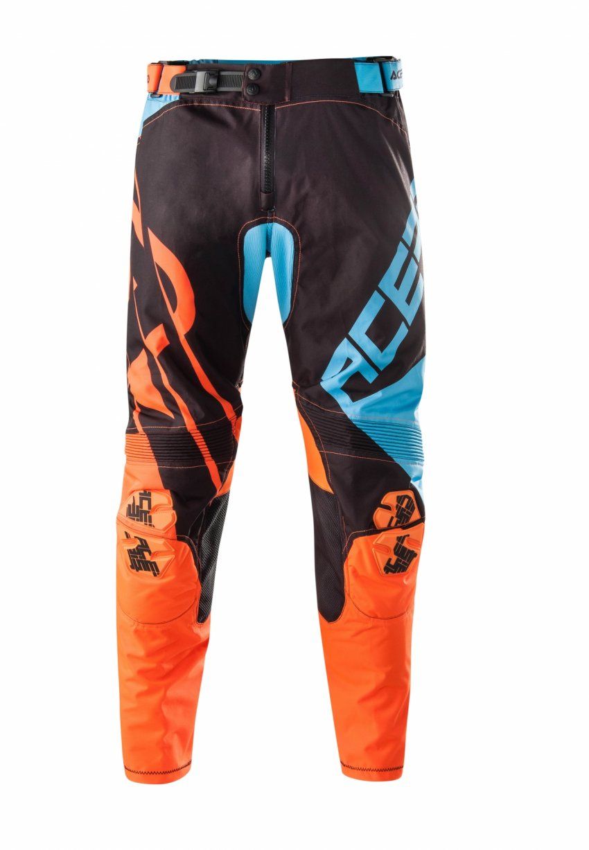 PANTALONES ACERBIS MX X GEAR  AZUL/NARANJA TALLA 34