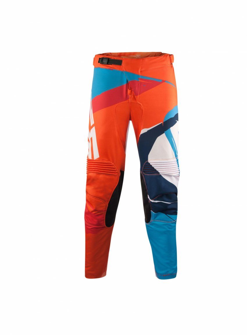 PANTALONES ACERBIS MX STORMCHASER  NARANJA/AZUL