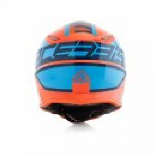 CASCO ACERBIS STEEL JUNIOR  NARANJA/AZUL  TALLA 54