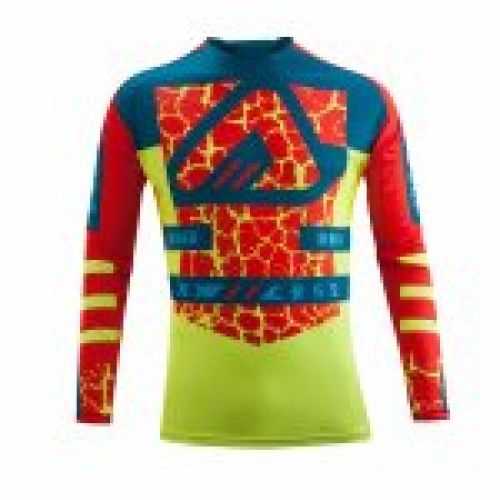 CAMISETA MX ACERBIS WILDFIRE  ROJO/AMARILLO FLÚOR