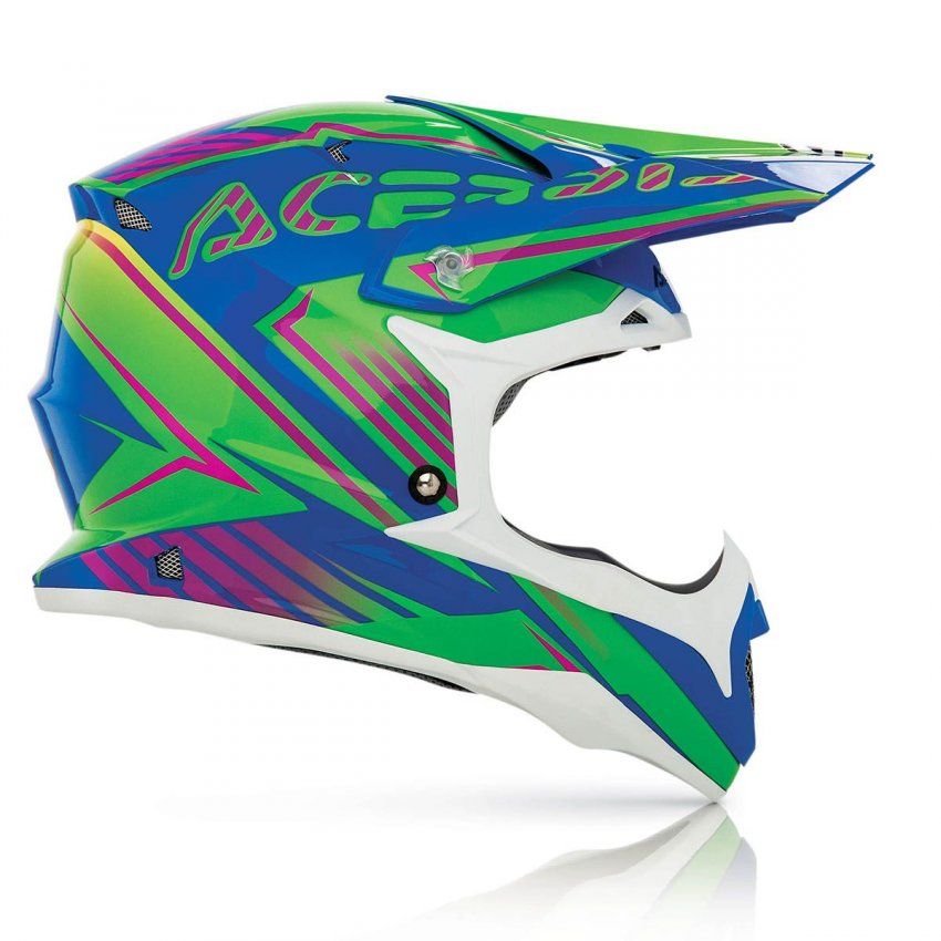 CASCO ACERBIS IMPACT LEVIATHAN  AZUL/VERDE