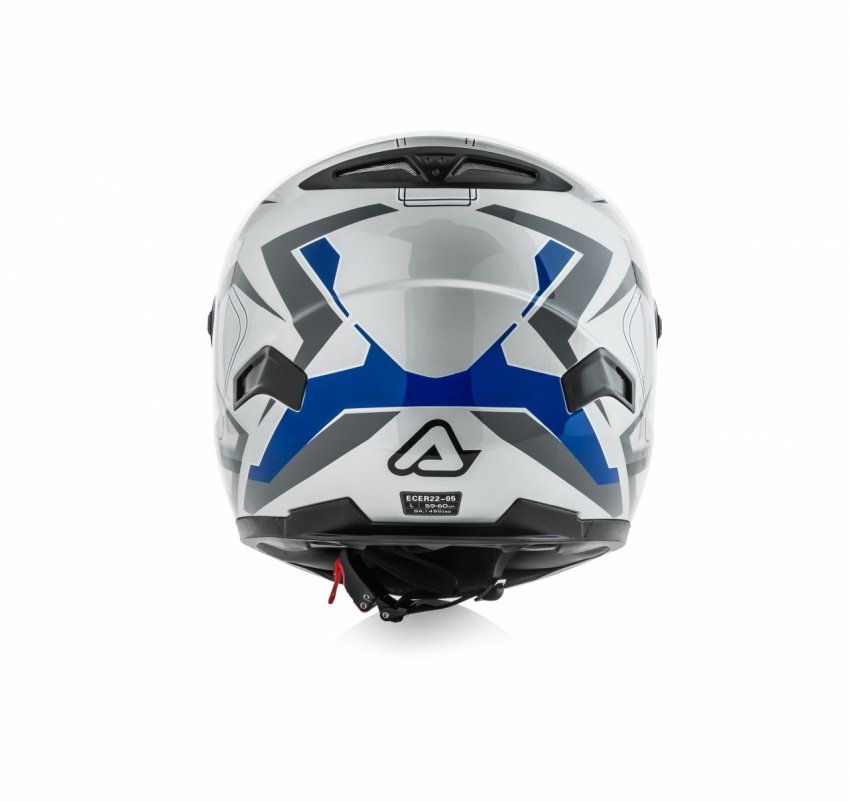 CASCO ACERBIS FULL RACE FS 807 GRIS/AZUL