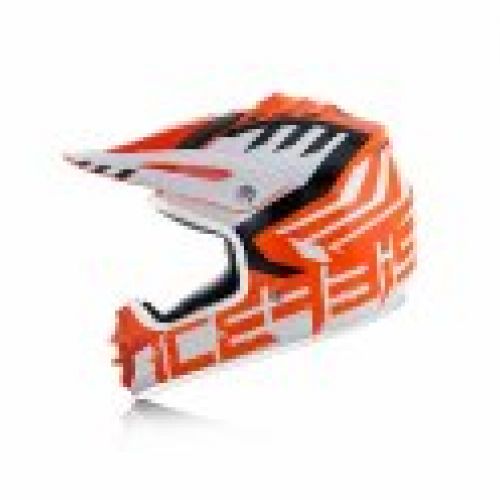 CASCO ACERBIS IMPACT JUNIOR 3.0  NARANJA/BLANCO