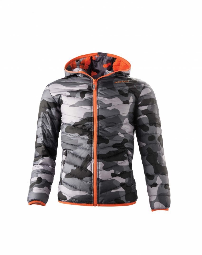 CAZADORA ACERBIS  YVES KID GRIS/NARANJA