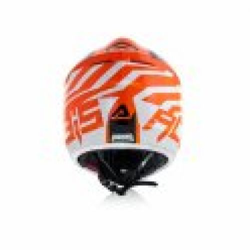 CASCO ACERBIS IMPACT JUNIOR 3.0  NARANJA/BLANCO