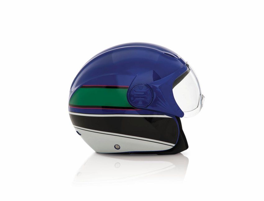 CASCO ACERBIS X JET ON BIKE  AZUL/VERDE