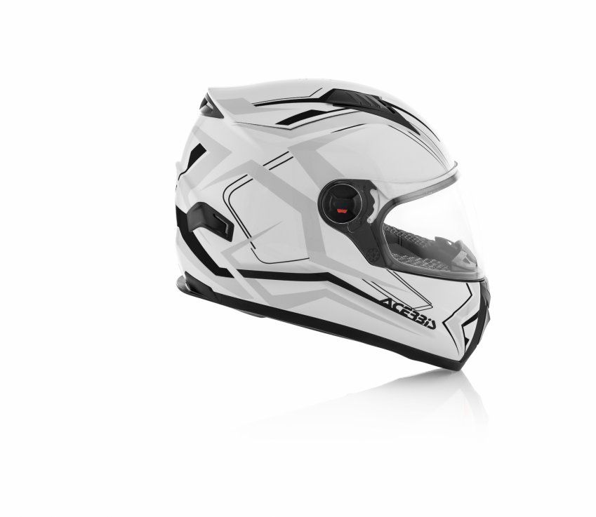 CASCO ACERBIS FULL RACE FS 807 BLANCO/ NEGRO