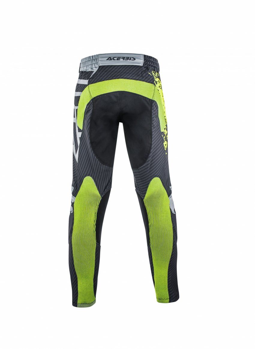 PANTALONES ACERBIS MX CARBON FLEX  NEGRO/AMARILLO FLÚOR