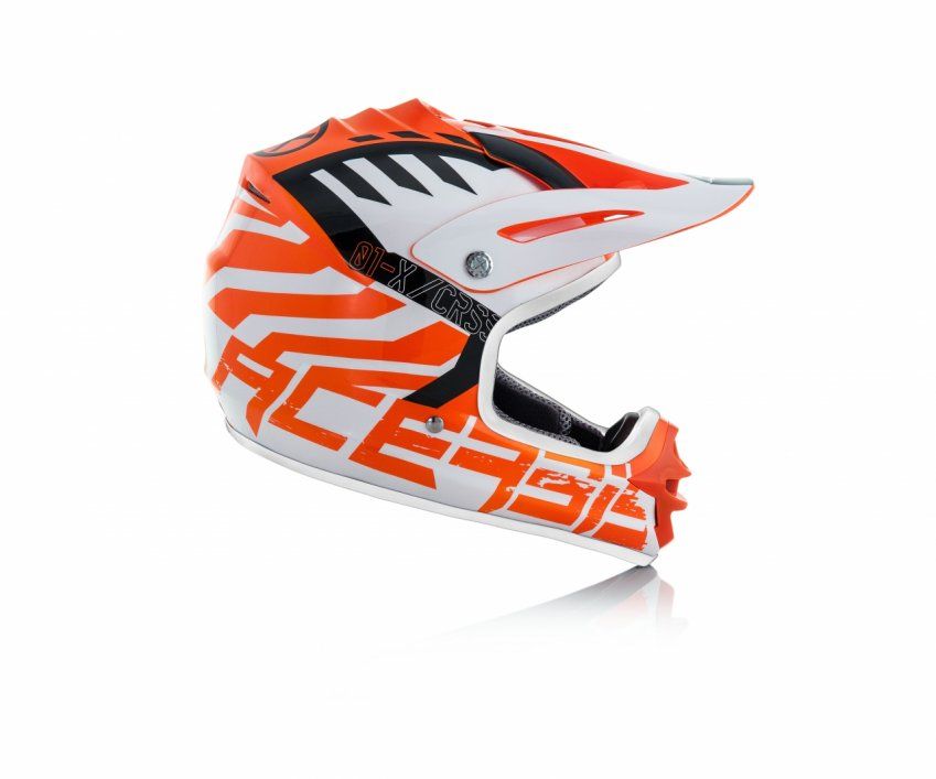 CASCO ACERBIS IMPACT JUNIOR 3.0  NARANJA/BLANCO