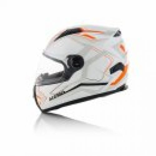 CASCO ACERBIS FULL RACE FS 807 BLANCO/ NARANJA