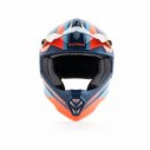 CASCO ACERBIS STEEL JUNIOR  NARANJA/AZUL  TALLA 54