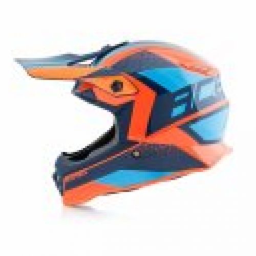 CASCO ACERBIS STEEL JUNIOR  NARANJA/AZUL  TALLA 54