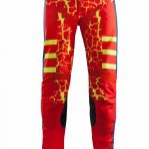 PANTALONES MX ACERBIS WILDFIRE  ROJO/AMARILLO FLÚOR "EDICIÓN ESPECIAL"