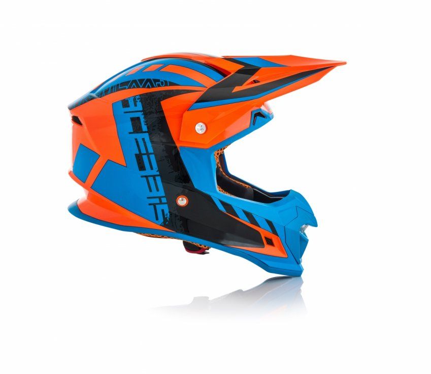 CASCO ACERBIS PROFILE 4  NARANJA/AZUL