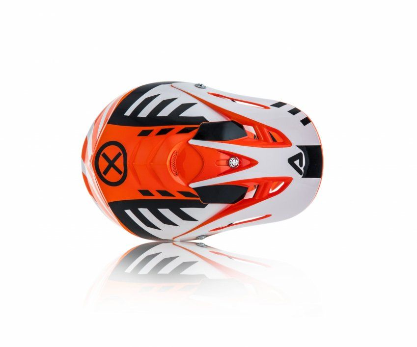 CASCO ACERBIS IMPACT JUNIOR 3.0  NARANJA/BLANCO