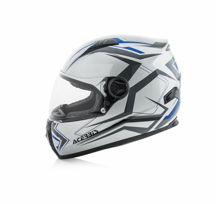 CASCO ACERBIS FULL RACE FS 807 GRIS/AZUL