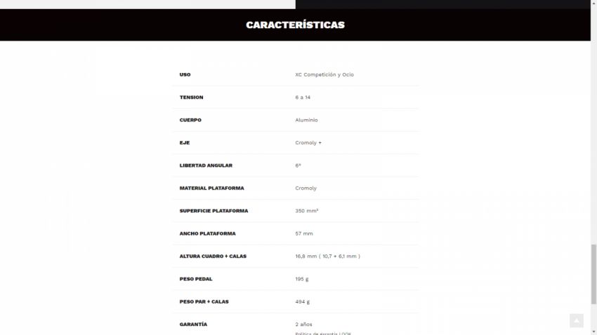 CARACTERISTICAS LOOK X RACE