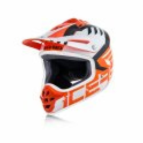 CASCO ACERBIS IMPACT JUNIOR 3.0  NARANJA:BLANCO