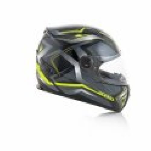 CASCO ACERBIS FULL RACE FS 807 NEGRO/AMARILLO FLÚOR