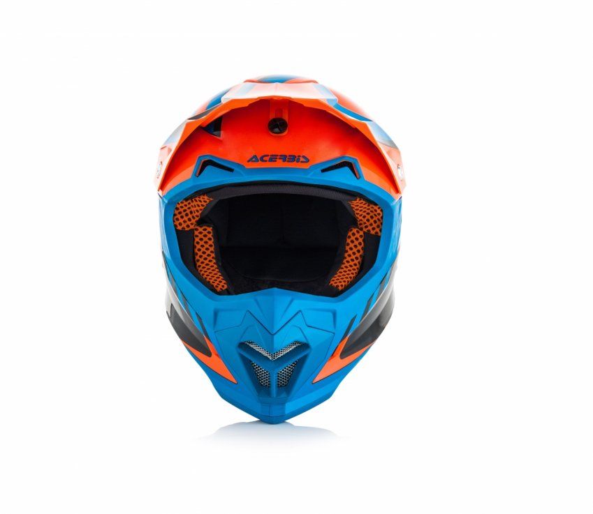 CASCO ACERBIS PROFILE 4  NARANJA/AZUL