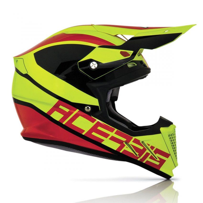 CASCO ACERBIS PROFILE 2.0  KINGSLAYER  AMARILLO /ROJO