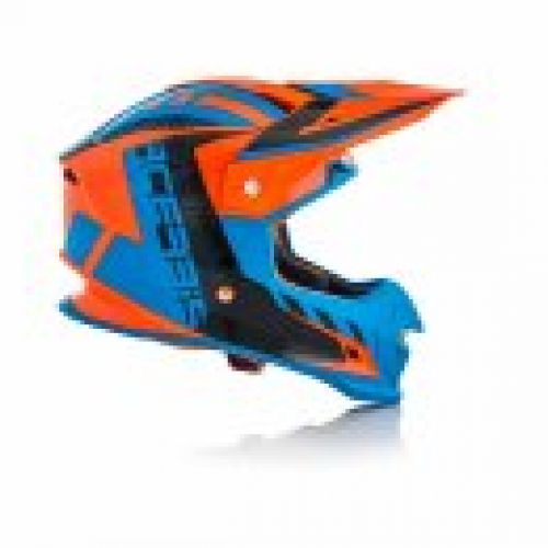 CASCO ACERBIS PROFILE 4  NARANJA/AZUL