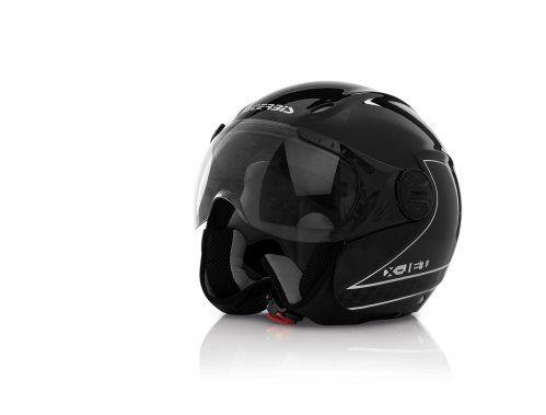 CASCO ACERBIS X JET ON BIKE NEGRO