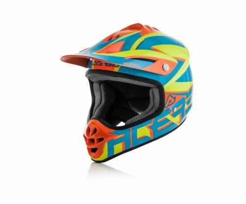 CASCO ACERBIS IMPACT JUNIOR 3.0 AZUL NARANJA REPUESTOS VAQUERO