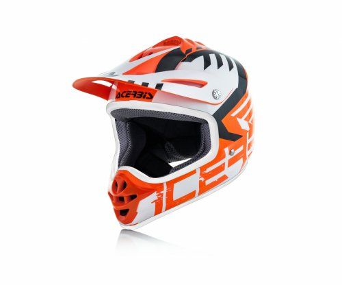 CASCO ACERBIS IMPACT JUNIOR 3.0  NARANJA:BLANCO